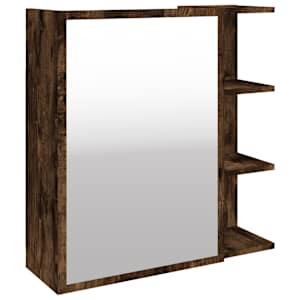 Koupelnová zrcadlová skříňka kouřový dub 62,5 x 20,5 x 64 cm - obrázek 2