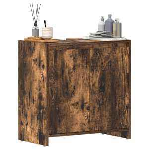 Koupelnová skříňka kouřový dub 60 x 33 x 61 cm kompozitní dřevo - obrázek 4
