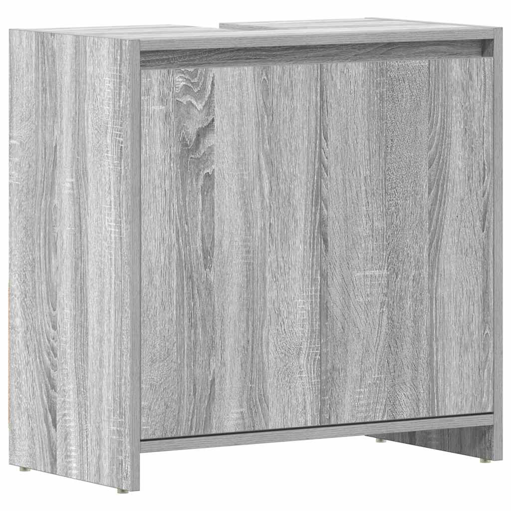 vidaXL Koupelnová skříňka šedá sonoma 60 x 33 x 61 cm kompozitní dřevo