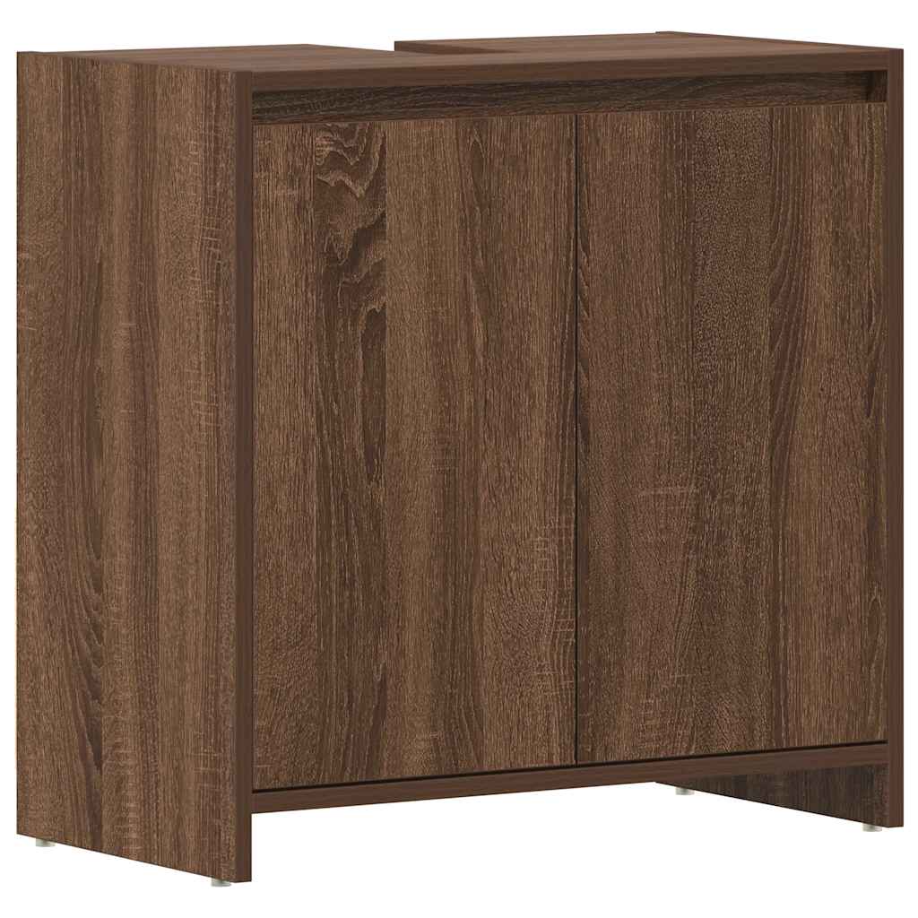 vidaXL Koupelnová skříňka hnědý dub 60 x 33 x 61 cm kompozitní dřevo