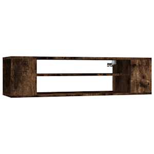 Závěsná TV skříňka kouřový dub 100x30x26,5 cm kompozitní dřevo - obrázek 2