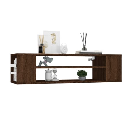 vidaXL Armoire TV suspendue Ch&ecirc;ne marron 100x30x26,5cm Bois Ing&eacute;nierie