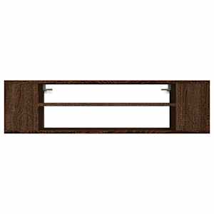 Závěsná TV skříňka hnědý dub 100x30x26,5 cm kompozitní dřevo - obrázek 4