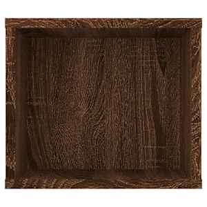 Závěsná TV skříňka hnědý dub 100x30x26,5 cm kompozitní dřevo - obrázek 5