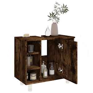 Koupelnová skříňka kouřový dub 60x32x53,5 cm kompozitní dřevo - obrázek 4