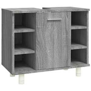 Koupelnová skříňka šedá sonoma 60x32x53,5 cm kompozitní dřevo - obrázek 2