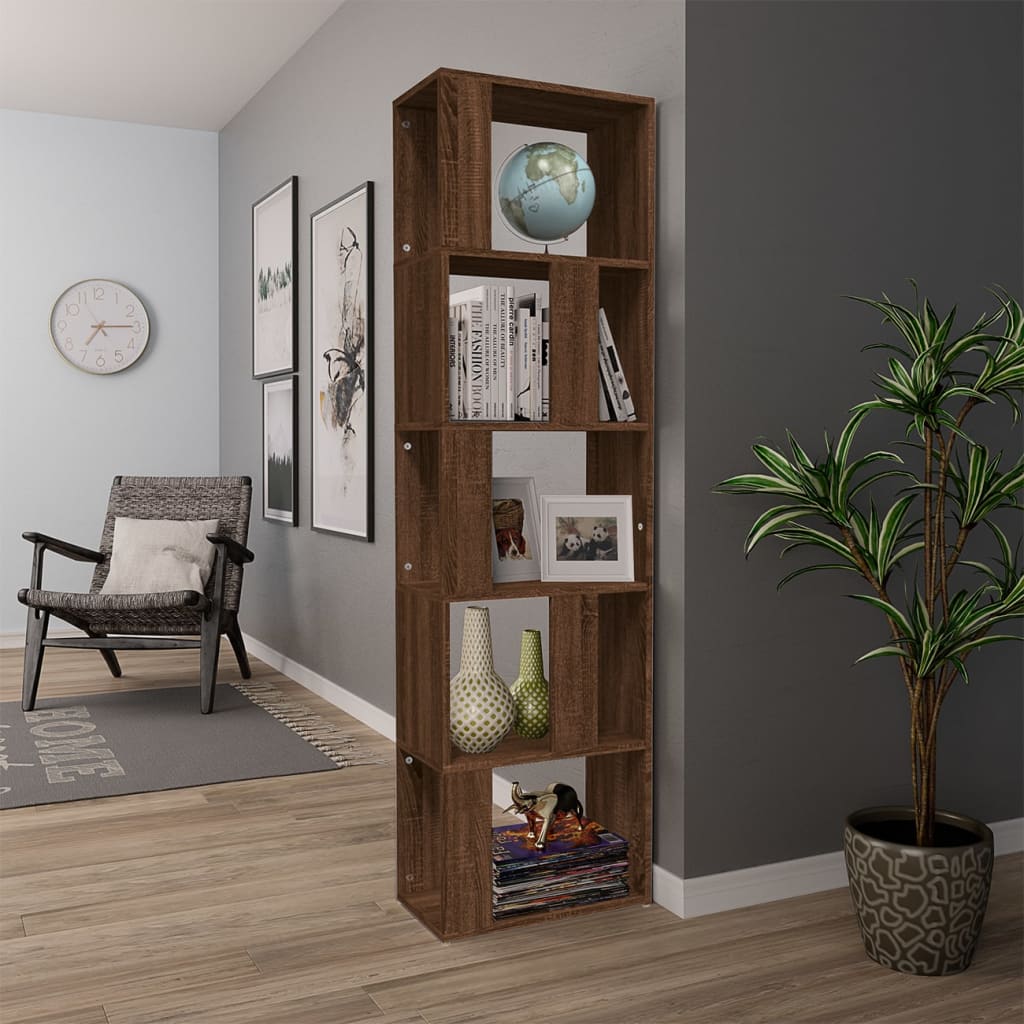 Thumbnail - vidaXL Bücherregal Braun Eichen-Optik 45x24x160 cm Holzwerkstoff