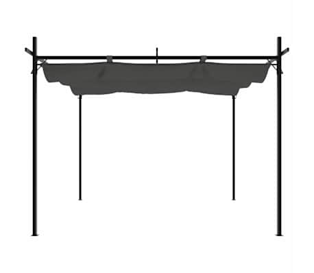 vidaXL Tenda Gazebo 3x6 m Antracite