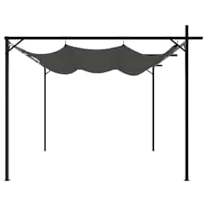 Pergola se zatahovací střechou antracitová 295 x 292 x 230 cm - obrázek 4