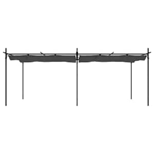 Pergola se zatahovací střechou antracitová 589 x 292 x 230 cm - obrázek 3