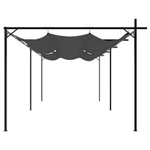 Pergola se zatahovací střechou antracitová 589 x 292 x 230 cm - obrázek 4