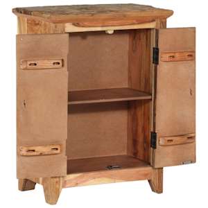 Příborník 55 x 33 x 75 cm masivní akácie a recyklované dřevo - obrázek 3