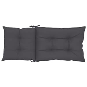Podušky na židli vysoké opěradlo 6 ks antracitové 120x50x7 cm - obrázek 6