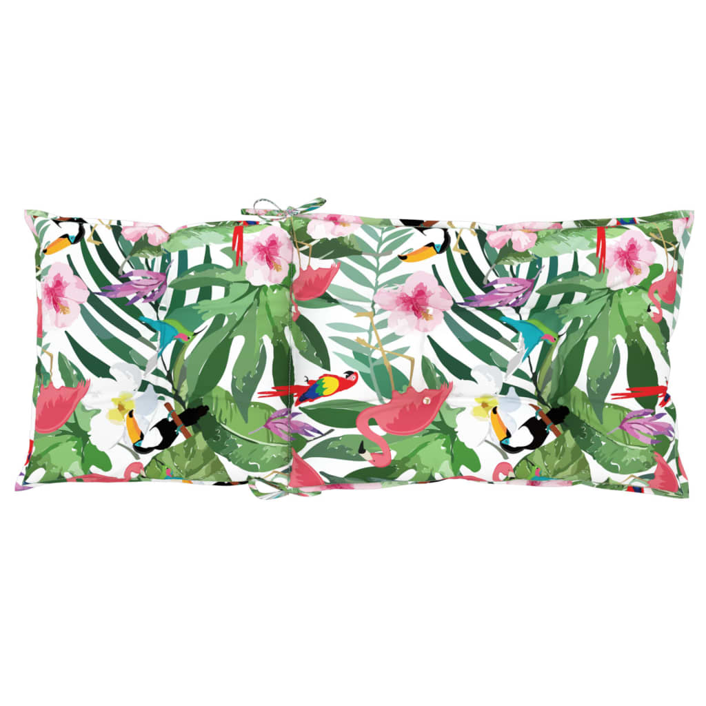 Възглавници за градински столове 6 бр шарени 120x50x7 см плат