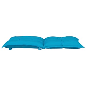 Podušky na židli nízké opěradlo 4 ks modré 100x50x7 cm textil - obrázek 6