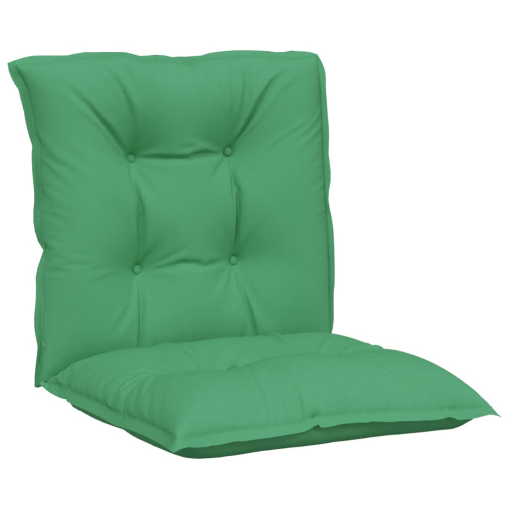 Tuinstoelkussens 2 st lage rug 100x50x7 cm stof groen image 3