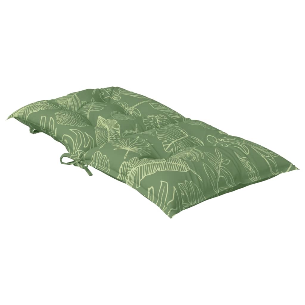 Възглавници за стол с ниска облегалка, 6 бр, на листа, текстил