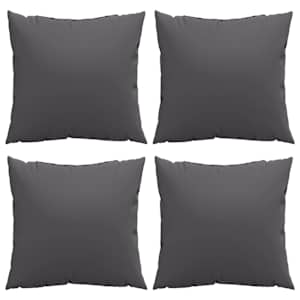 Polštáře na pohovku 4 ks antracitové 40 x 40 cm textil - obrázek 4