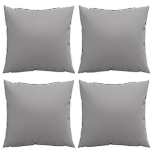 Polštáře na pohovku 4 ks šedé 40 x 40 cm textil - obrázek 4