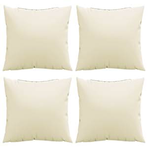 Polštáře na pohovku 4 ks krémové 40 x 40 cm textil - obrázek 4