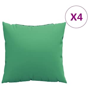 Polštáře na pohovku 4 ks zelené 40 x 40 cm textil - obrázek 2