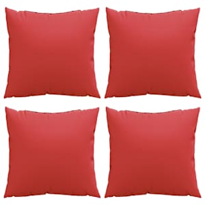 Polštáře na pohovku 4 ks červené 40 x 40 cm textil - obrázek 4