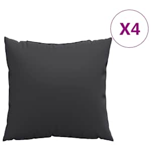 Polštáře na pohovku 4 ks černé 40 x 40 cm textil - obrázek 2
