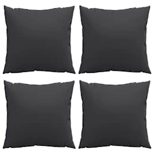 Polštáře na pohovku 4 ks černé 40 x 40 cm textil - obrázek 4