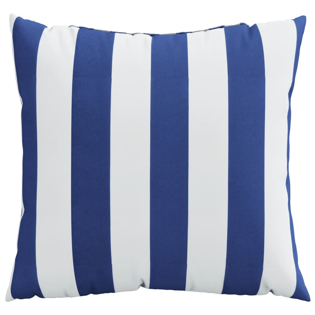 Dekorační polštáře 4 ks modré a bílé 40 x 40 cm textil