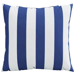 vidaXL Coussins d&eacute;coratifs lot de 4 bleu et blanc 40x40 cm tissu