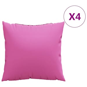 Závěsné polštáře 4 pcs Růžová 40 x 40 cm Polyesterová tkanina - obrázek 2