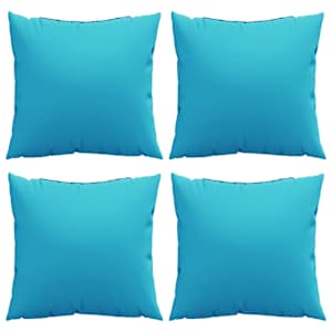 Závěsné polštáře Jednobarevný 4 pcs Tyrkysová 40 x 40 cm - obrázek 3