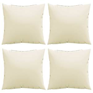 Polštáře na pohovku 4 ks krémové 50 x 50 cm textil - obrázek 4