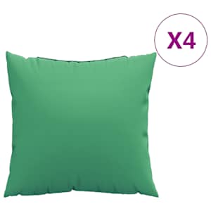 Polštáře na pohovku 4 ks zelená 50 x 50 cm textil - obrázek 2