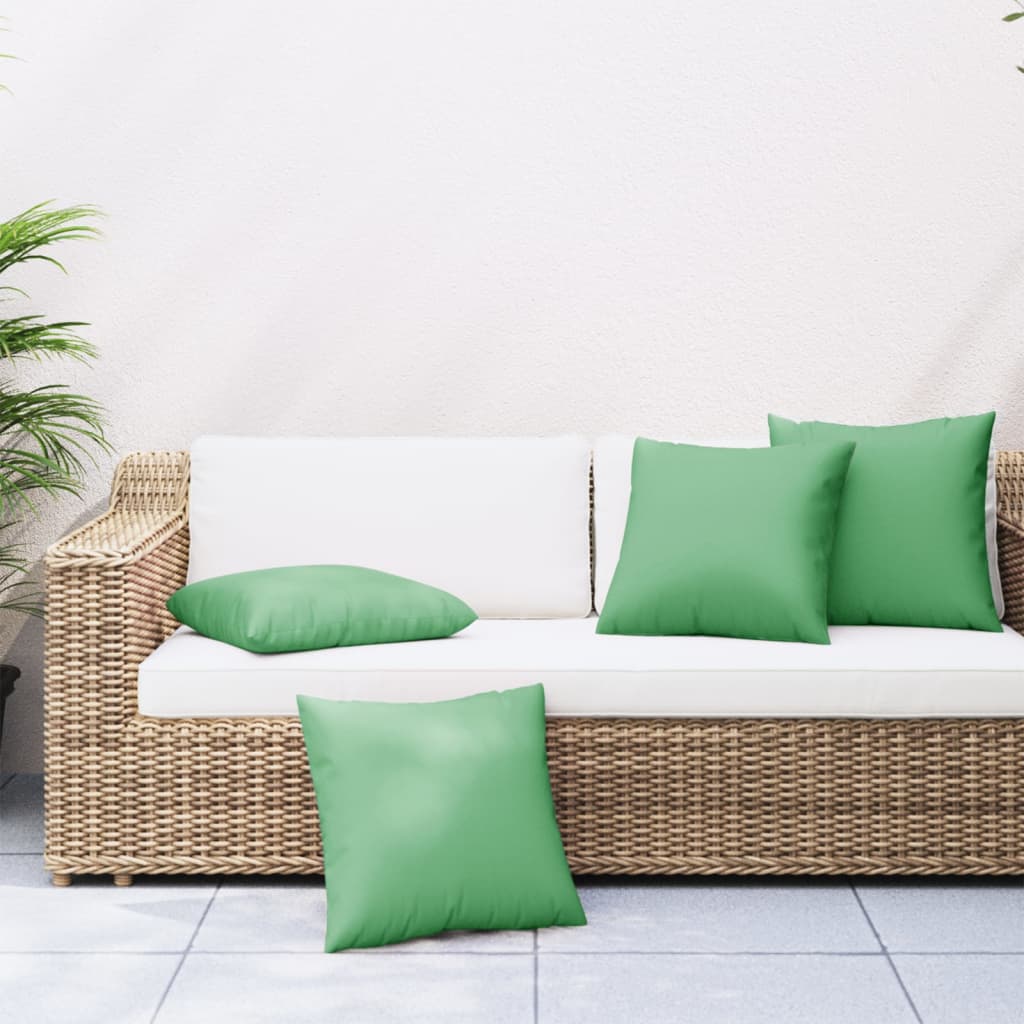 vidaXL Perne de canapea, 4 buc., verde, 50x50 cm, textil