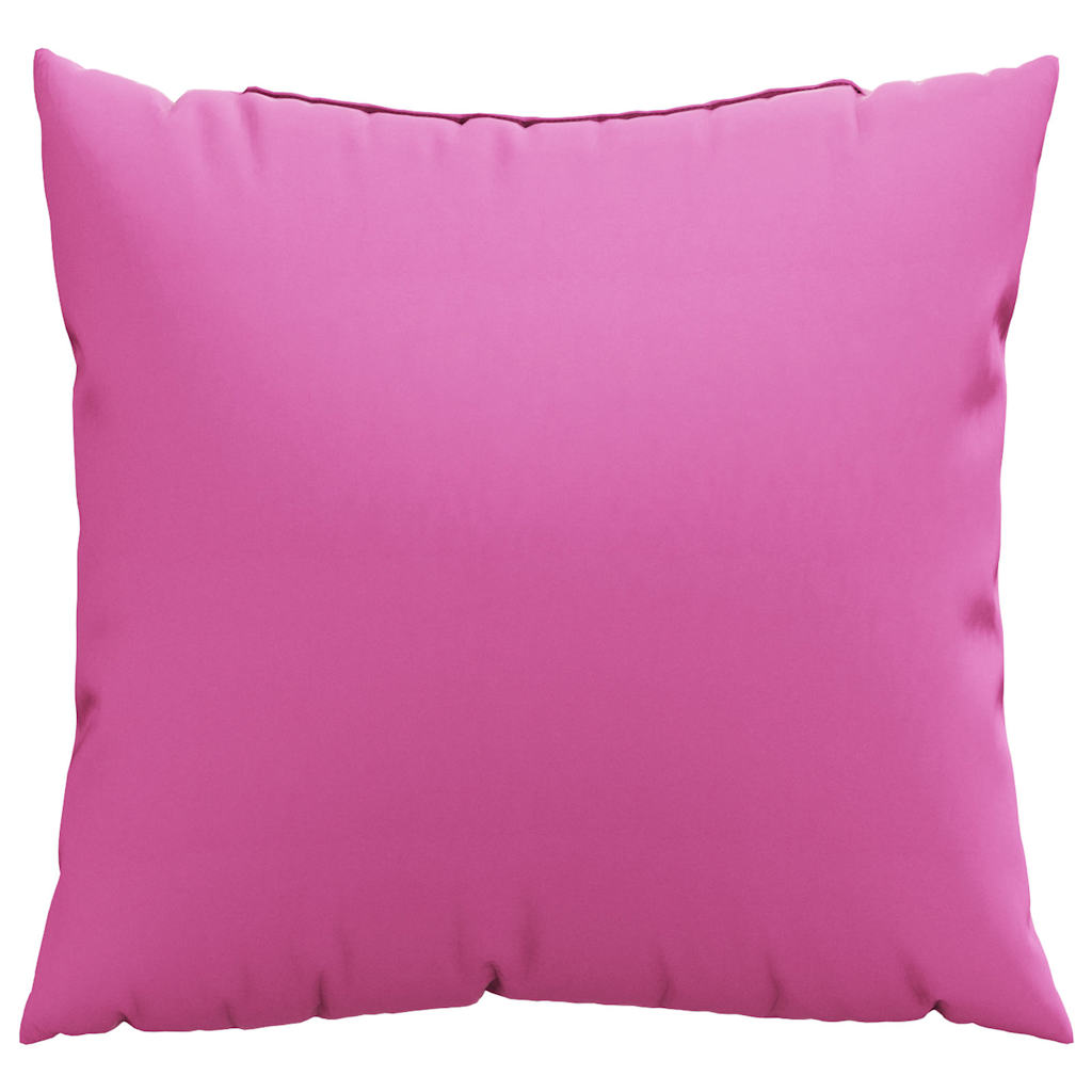 Spreidkussens Effen 4 pcs Roze 50 x 50 cm Polyester Stof image 5