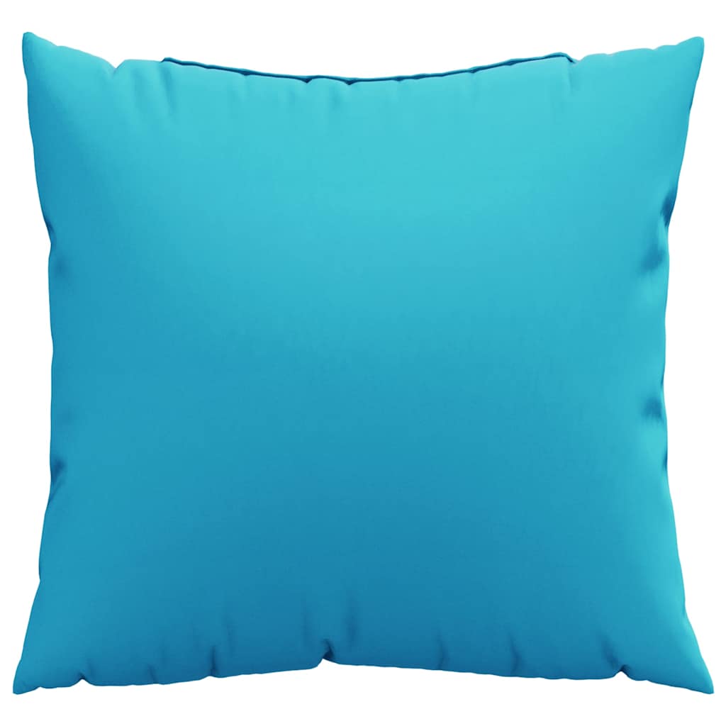 Spreidkussens Effen 4 pcs Turquoise 50 x 50 cm Polyester Stof image 5