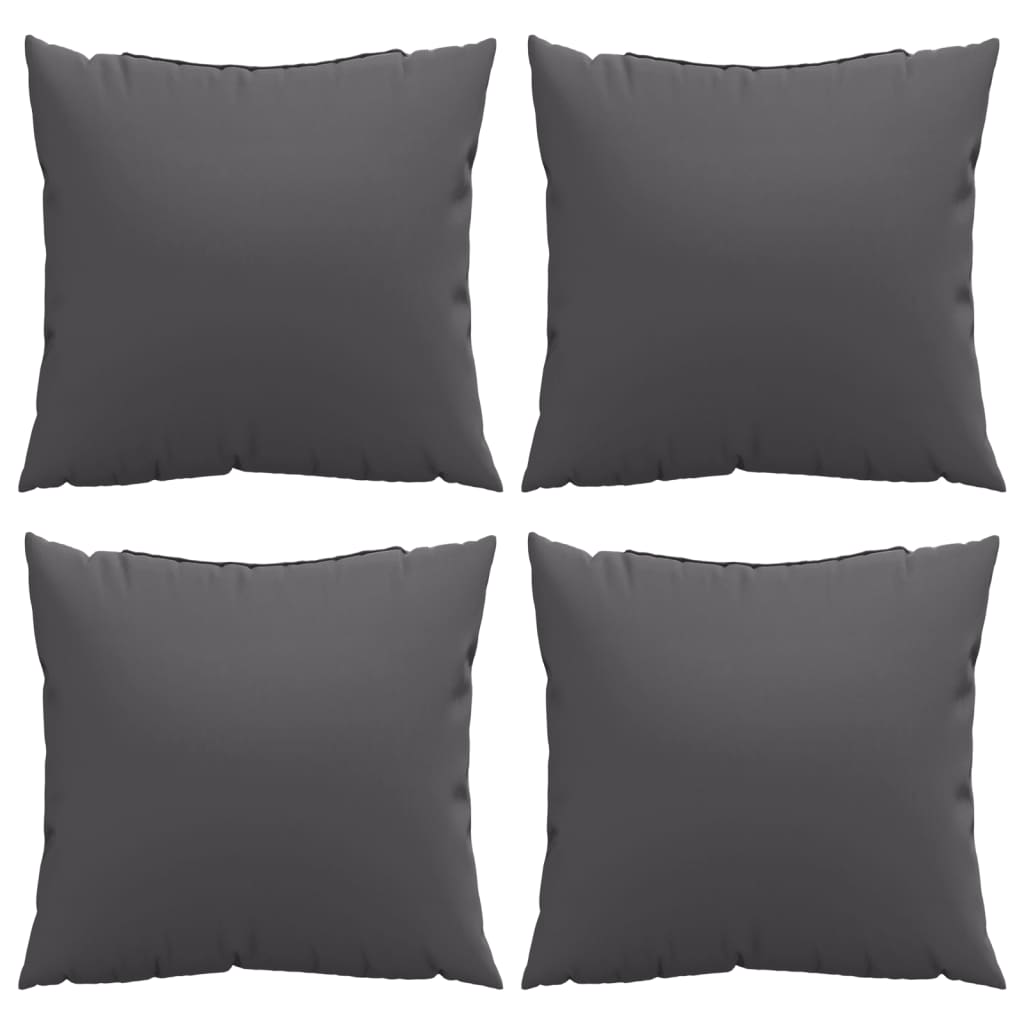 vidaXL Bankkussens 4 st 60x60 cm stof antracietkleurig, foto 4