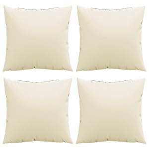 Polštáře na pohovku 4 ks krémové 60 x 60 cm textil - obrázek 4