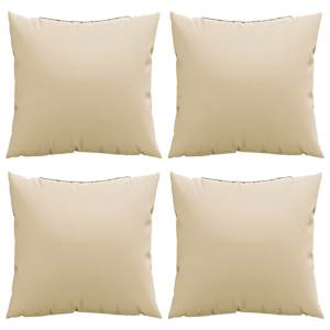 Polštáře na pohovku 4 ks béžové 60 x 60 cm textil - obrázek 4
