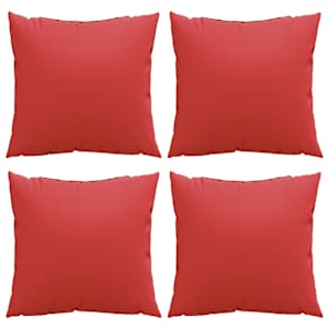 Polštáře na pohovku 4 ks červené 60 x 60 cm textil - obrázek 4