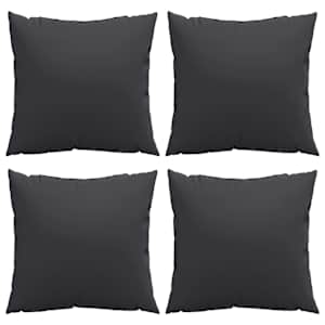 Polštáře na pohovku 4 ks černé 60 x 60 cm textil - obrázek 4