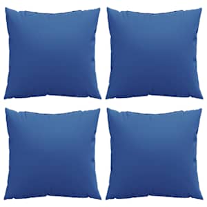 Polštáře na pohovku 4 ks královsky modré 60 x 60 cm textil - obrázek 4