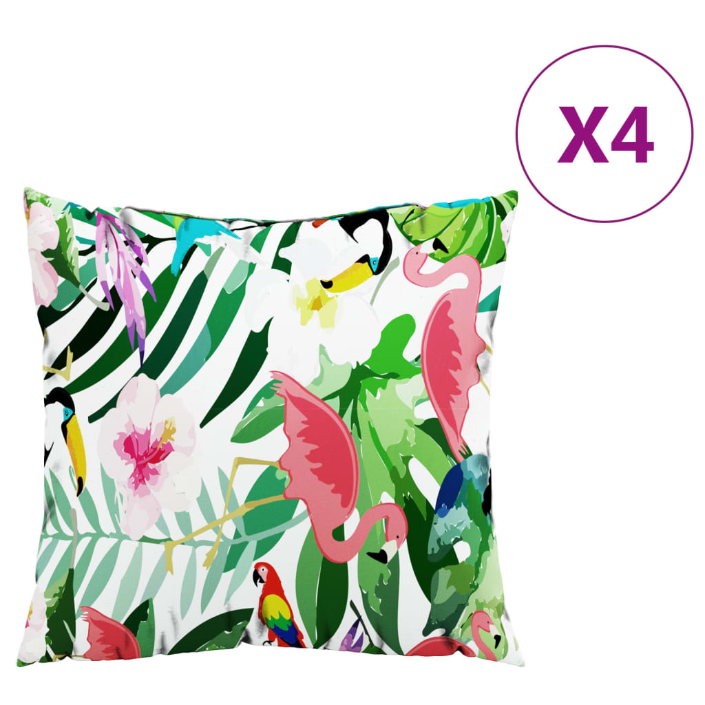 vidaXL Dekorační polštáře 4 ks vícebarevné 60 x 60 cm textil