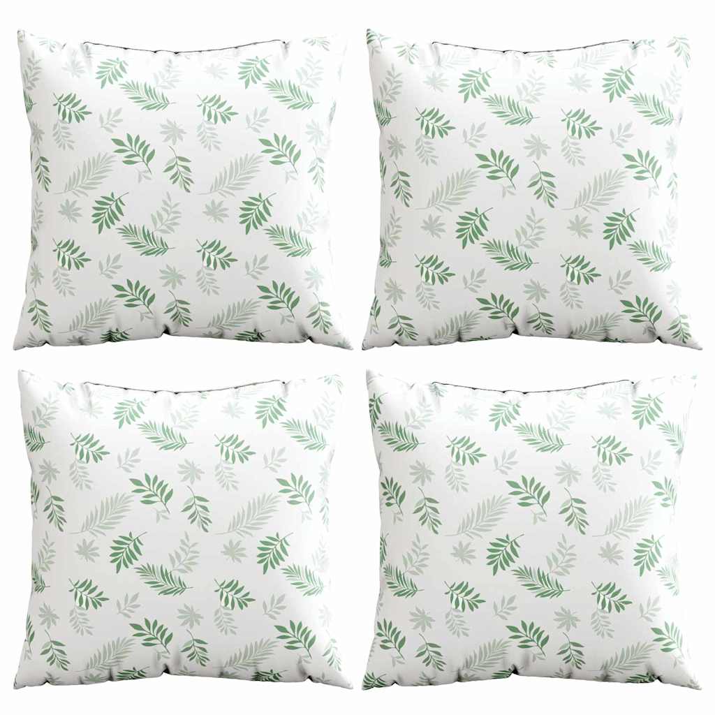Thumbnail - vidaXL Streupillows Blatt 4 pcs Blattmuster 60 x 60 cm Polyesterstoff