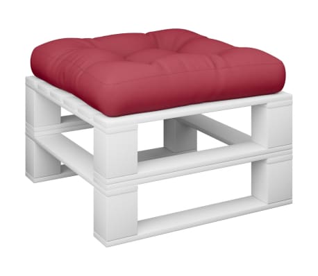 vidaXL Μαξιλάρι Παλέτας Μπορντό 50 x 50 x 12 εκ. Υφασμάτινο