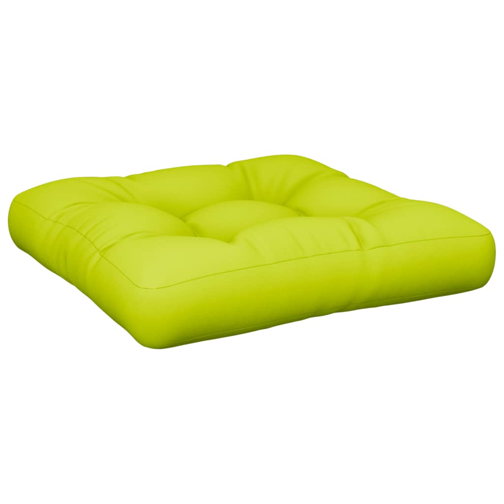 vidaXL Poduška na palety jasně zelená 50 x 50 x 12 cm textil