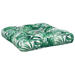 Poduška na palety vzor listů 60 x 60 x 12 cm textil - obrázek 2