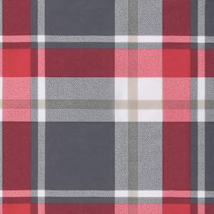 Poduška na palety červená károvaná 60 x 60 x 12 cm textil - obrázek 9