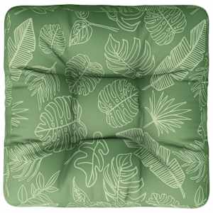 Poduška na palety vzor listů 60 x 60 x 12 cm textil - obrázek 2